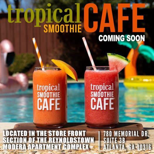 Tropical Smoothie Cafe Opening on Memorial Drive