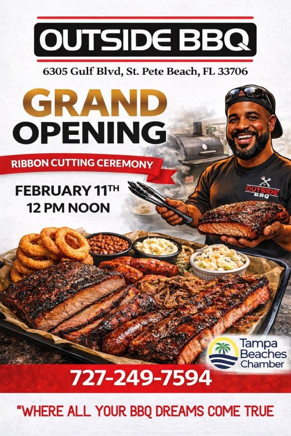 Outside BBQ Now Open in St. Pete Beach