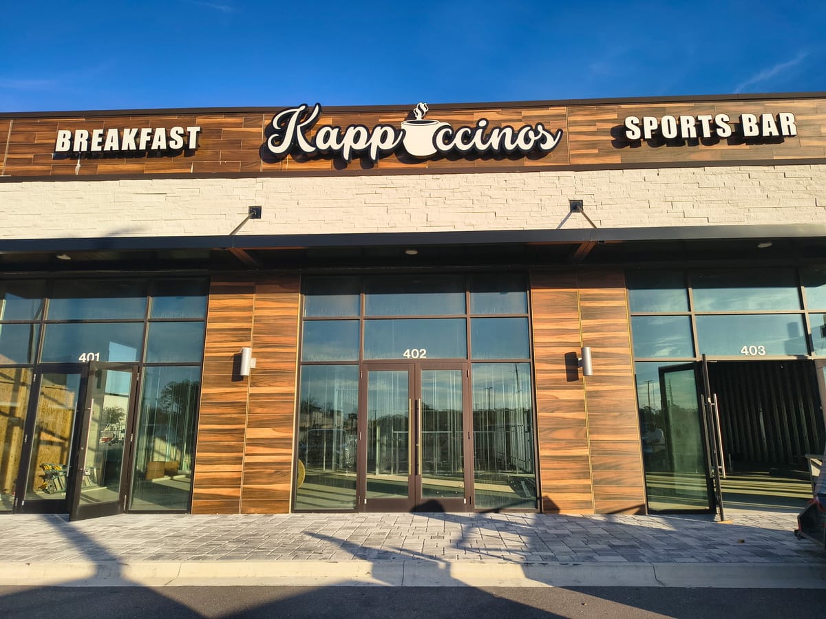 Kappuccinos Breakfast & Sport Bar to Open in Jacksonville