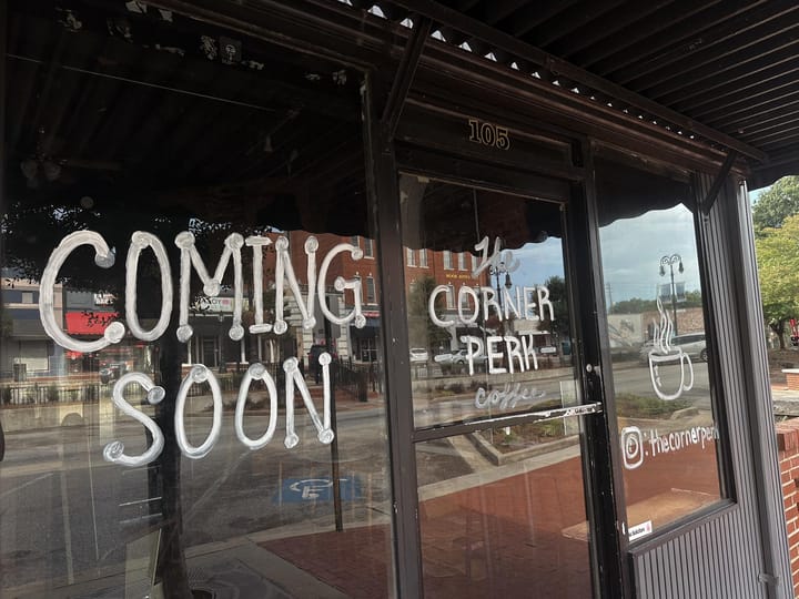 The Corner Perk Opening in Barnesville in Mid July