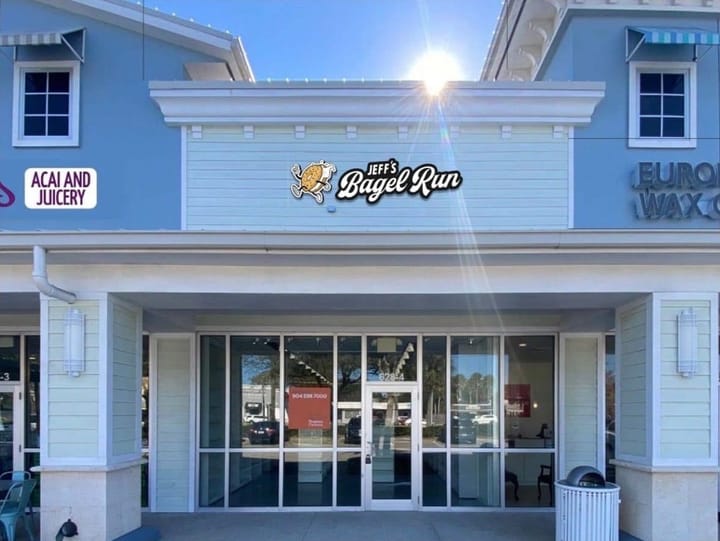 Jeff’s Bagel Run Opening In Neptune Beach