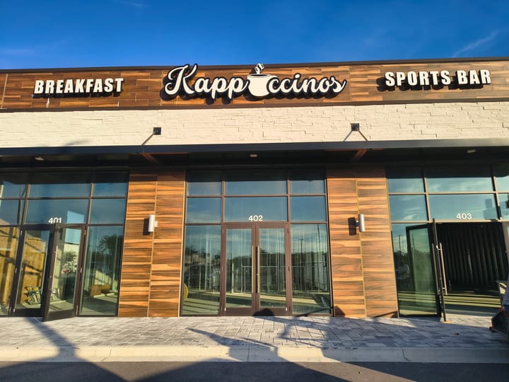Kappuccinos Breakfast & Sport Bar to Open in Jacksonville